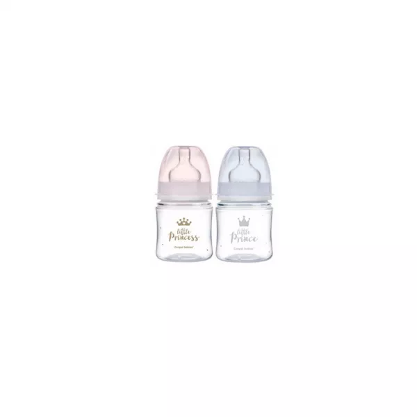 Biberon cu sistem anti-colik (0+), Easy Start Royal Baby 35/233, 120 ml, Canpol