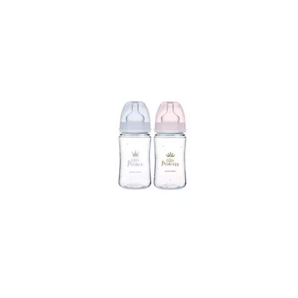 Biberon cu sistem anti-colik (3+), Easy Start Royal Baby 35/234, 240 ml, Canpol