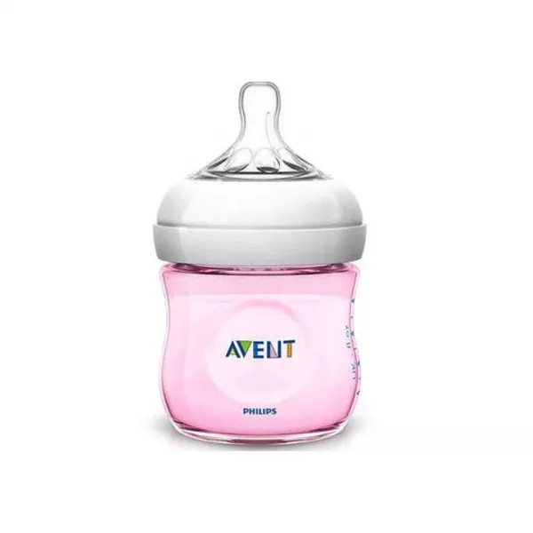 Biberon Natural Ultra Soft, Roz, 125 ml, SCF031/17, Philips Avent