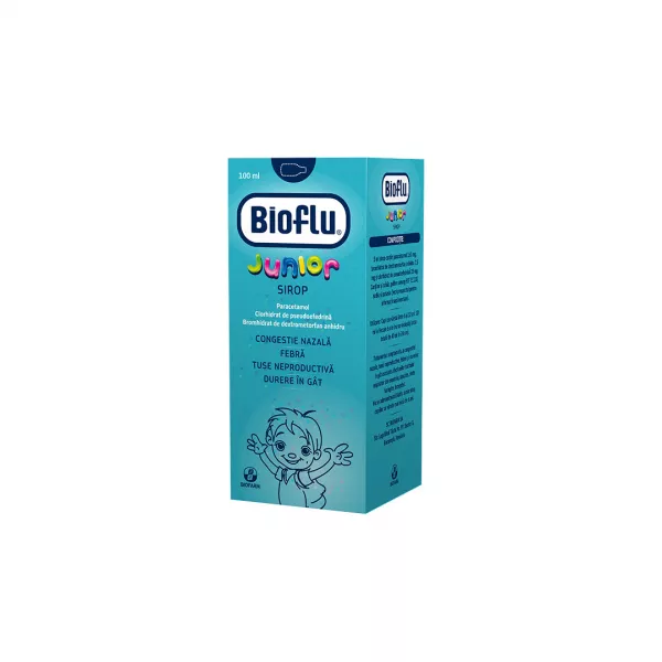 Bioflu Junior sirop, 100 ml, Biofarm