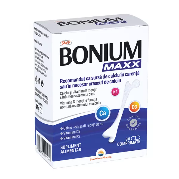 Bonium Maxx, 30 comprimate, Sun Wave Pharma