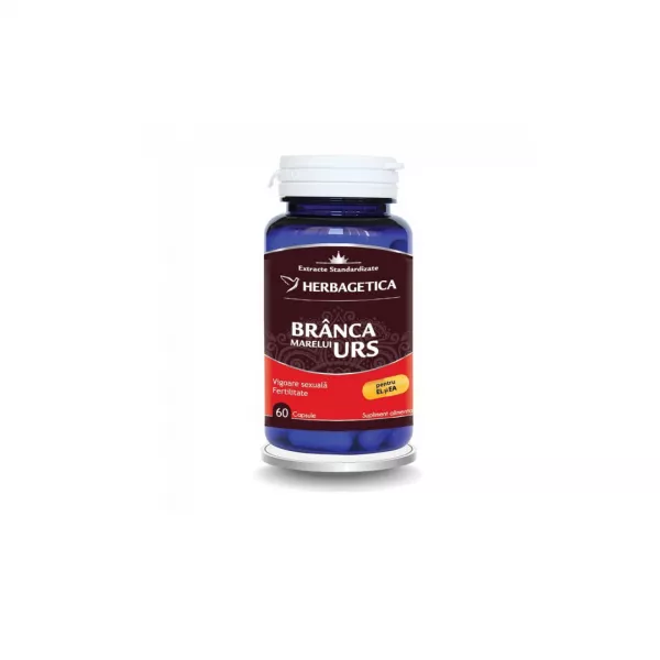Branca marelui urs, 60 capsule, Herbagetica