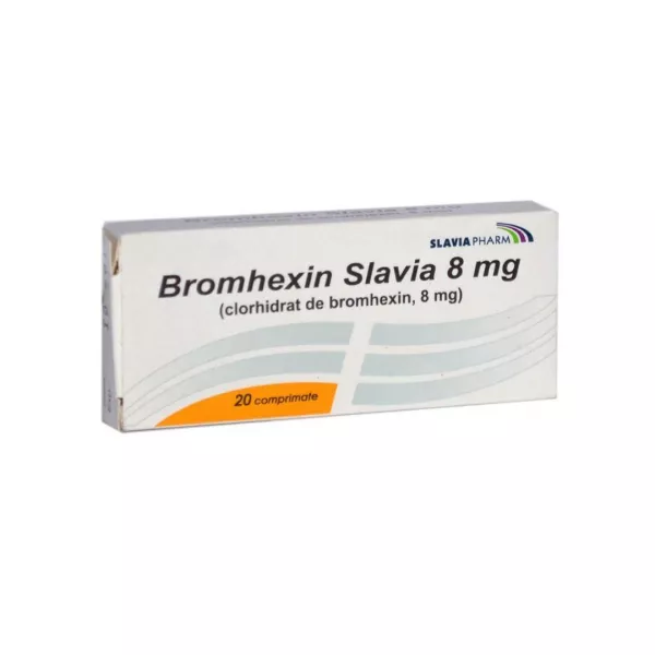 Bromhexin Slavia 8mg, 20 comprimate