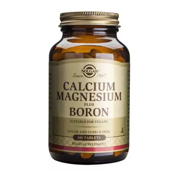 Calciu cu magneziu si boron, 100 tablete, Solgar