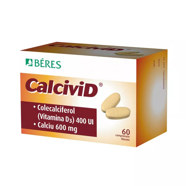 Calcivid, 60 comprimate, Beres Pharmaceuticals