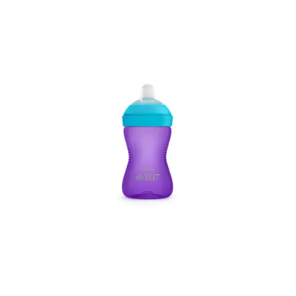 Cana cu tetina moale rezistenta fata, 300ml, +9luni, SCF 802/02, Philips Avent