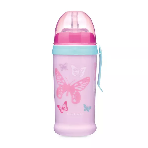 Canita sport cu pai "Butterfly" 56/515, roz, 350 ml, Canpol
