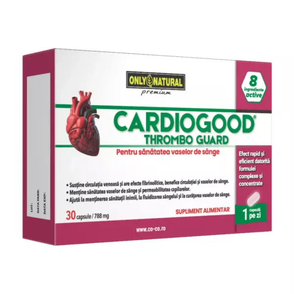 CardioGood ThromboGuard, 30 capsule, Only Natural