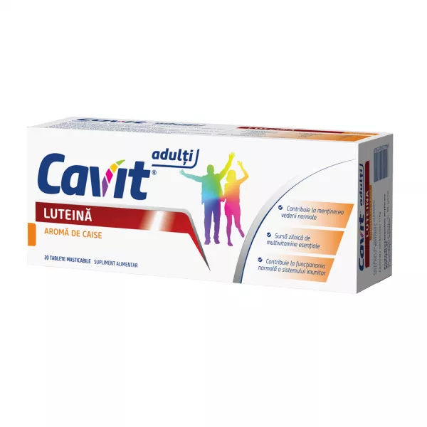 Cavit Adulti Luteina, 20 comprimate masticabile, Biofarm