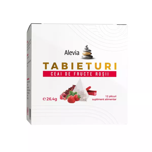 Ceai de fructe rosii Tabieturi , 12 plicuri, Alevia