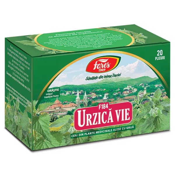 Ceai de Urzica vie F 184, 20 plicuri, Fares