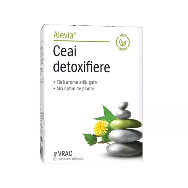 Ceai Detoxifiere, vrac, 50 g, Alevia