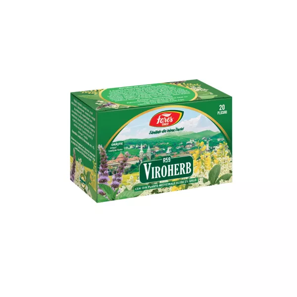 Ceai la plic Viroherb, R59, 20 plicuri, Fares