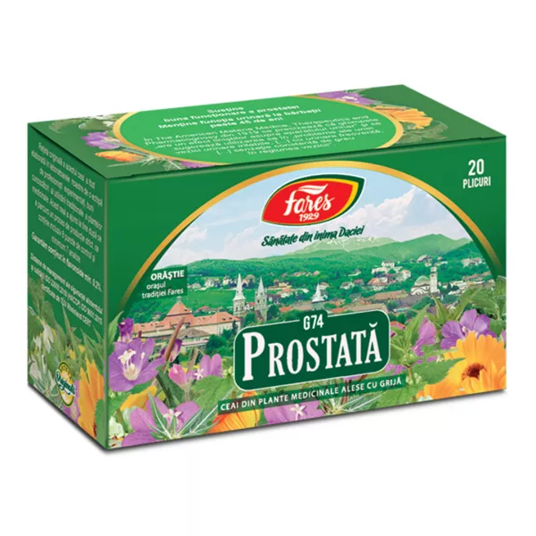 Ceai prostata, G74, 20 plicuri, Fares