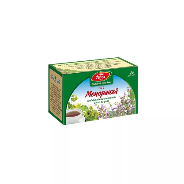 Ceai Menopauza, G72, 20 plicuri, Fares