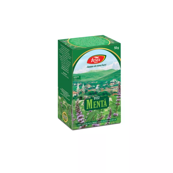 Ceai la punga 50 g, Menta, iarba, D122, Fares