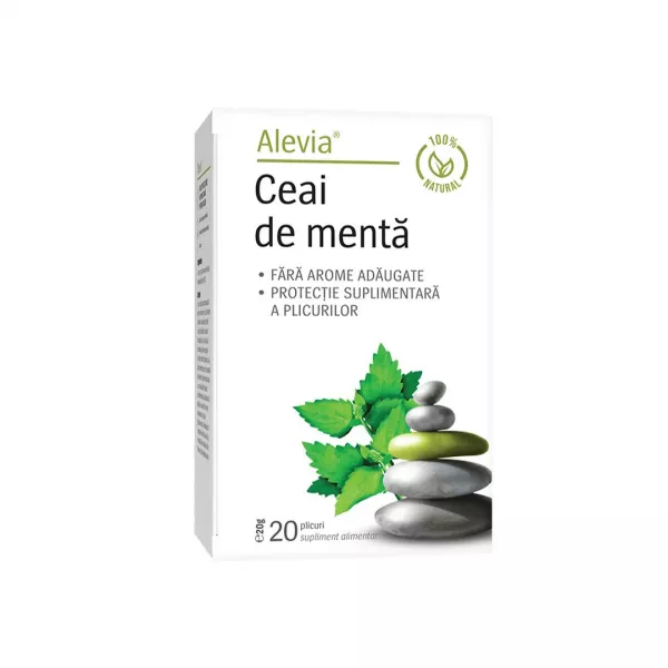 Ceai de menta, 20 plicuri, Alevia