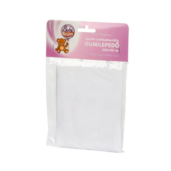 Cearsaf cu elastic din PVC antibacterial, 220 x 120 cm, Baby Bruin