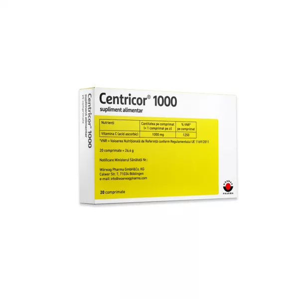 Centricor 1000 mg, 20 comprimate, Worwag Pharma