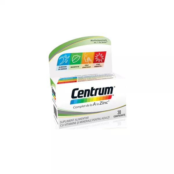 Centrum de la A la Zinc, 30 comprimate, Gsk