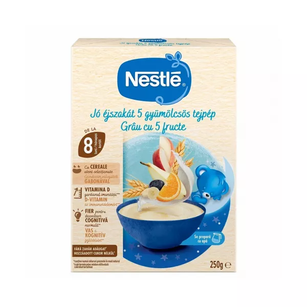 Cereale Nestle Somn Usor Grau 5 Fructe, 250g, de la 8 luni