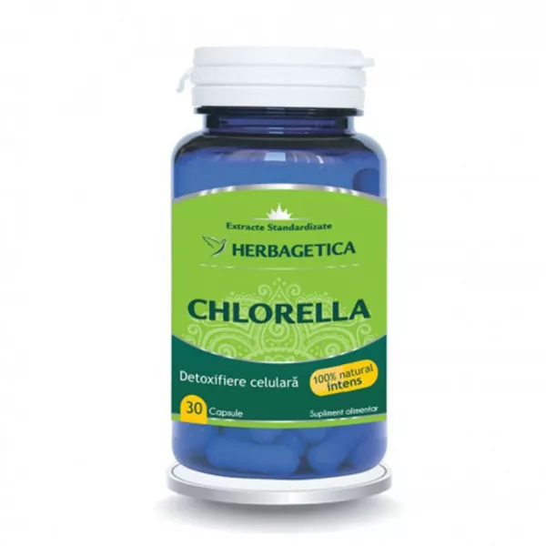 Chlorella , 60 capsule, herbagetica
