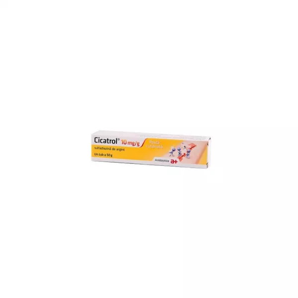 Cicatrol pasta cutanata 10 mg/g, 50 g, Antibiotice