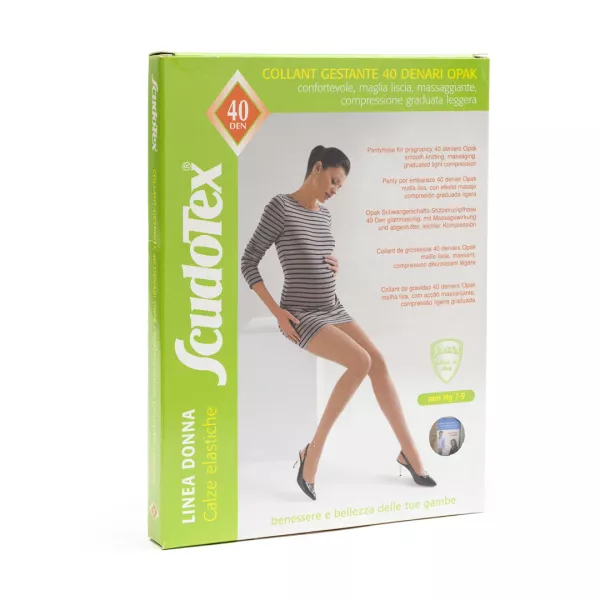 Ciorapi compresivi preventivi pentru gravide 40 DEN Scudotex 466, Negru