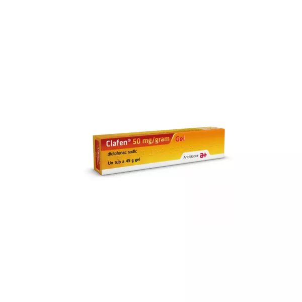 Clafen gel 50 mg/gram, 45 g, Antibiotice SA