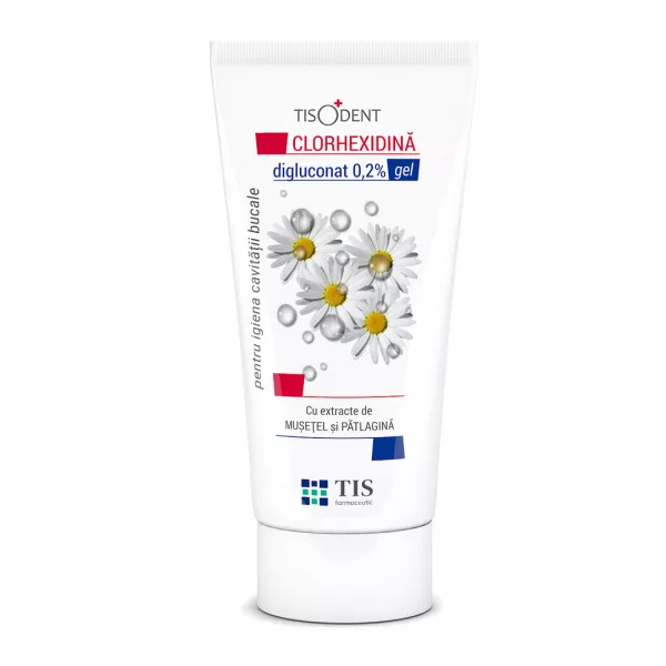 Clorhexidina gel pentru igiena bucala Tisodent, 50 ml, Tis Farmaceutic