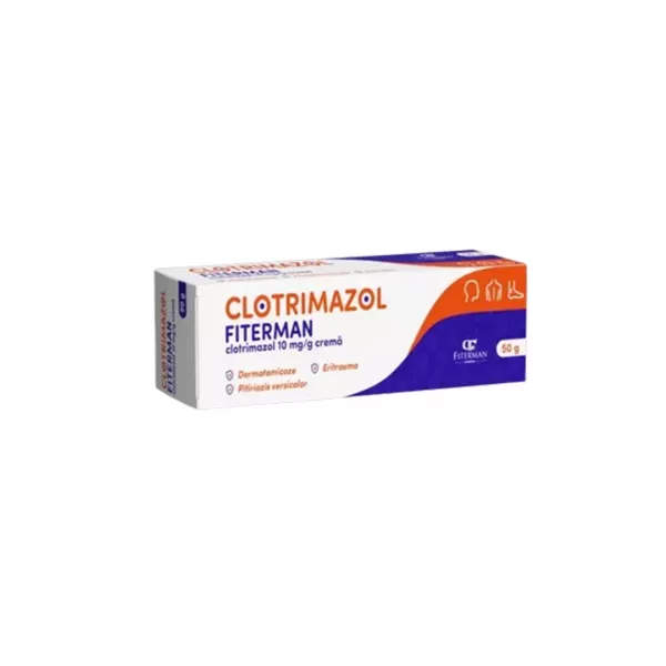 Clotrimazol crema 10 mg/g, 50g, Fiterman