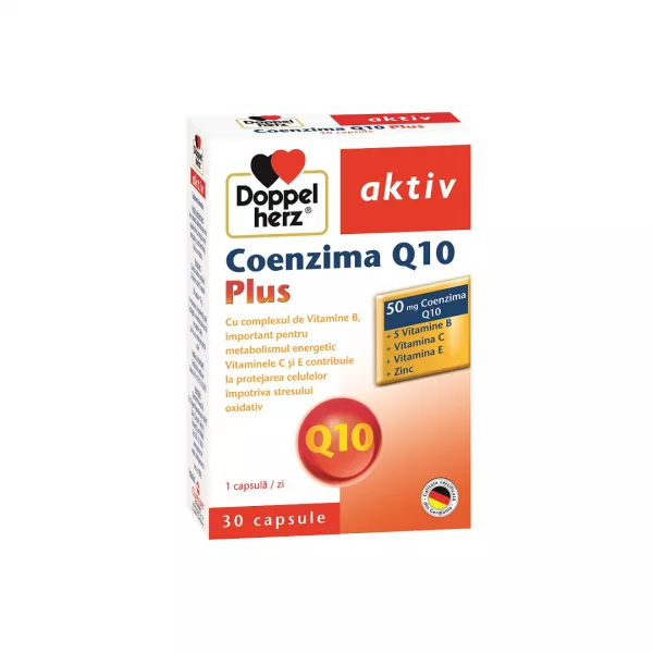 Coenzima Q10 Plus pentru metabolism, 30 capsule, Doppelherz
