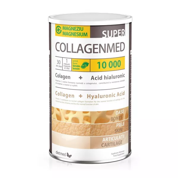 Collagenmed Super 10000, Capsune, 450 g, Dietmed