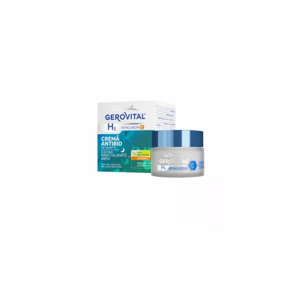 Crema Antirid de Noapte Gerovital H3 Hyaluron C, 50 ml