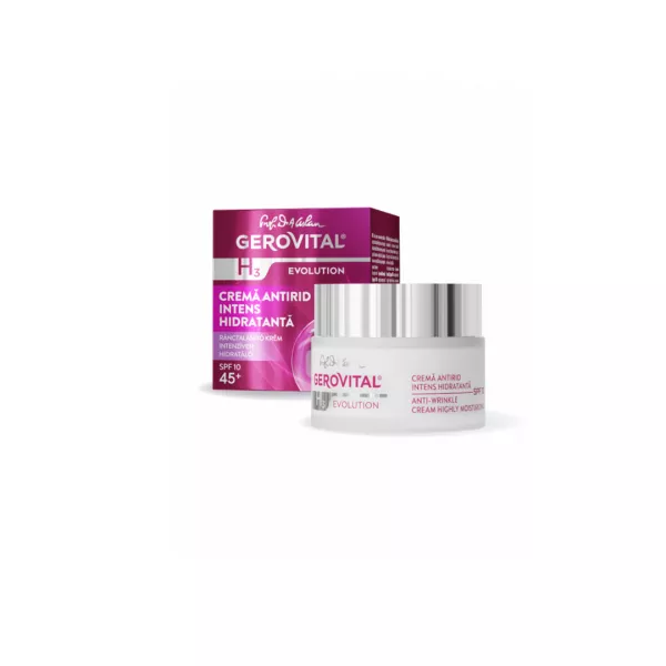 Crema antirid intens hidratanta SPF 10, H3 Evolution, 50 ml, Gerovital
