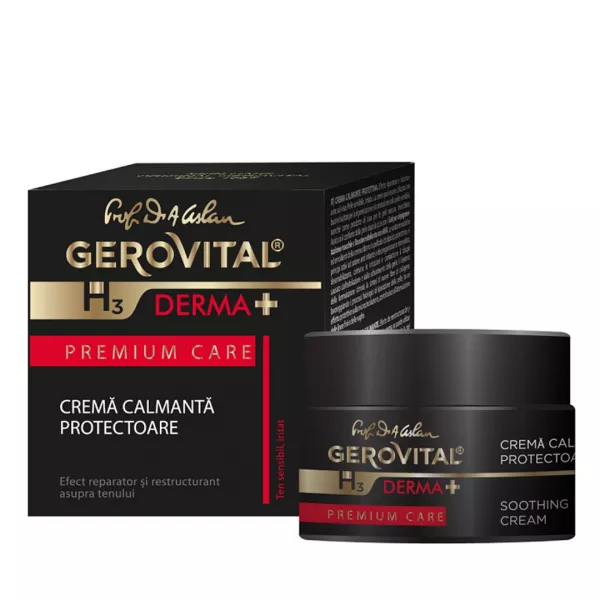 Crema calmanta protectoare H3 Derma+ Premium Care, 50 ml, Gerovital