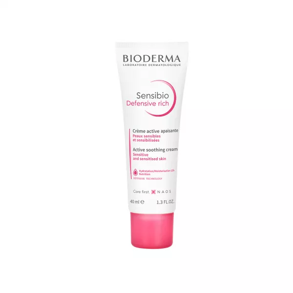 Crema calmanta Sensibio Defensive Rich, 40 ml, Bioderma