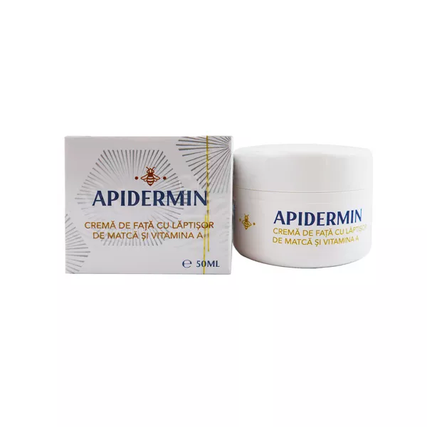 Crema de fata cu laptisor de matca si Vitamina A Apidermin, 50 ml, Complex Apicol