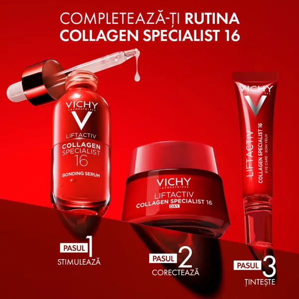 Crema de zi antirid pentru toate tipurile de ten Liftactiv Collagen Specialist 16, 50 ml, Vichy