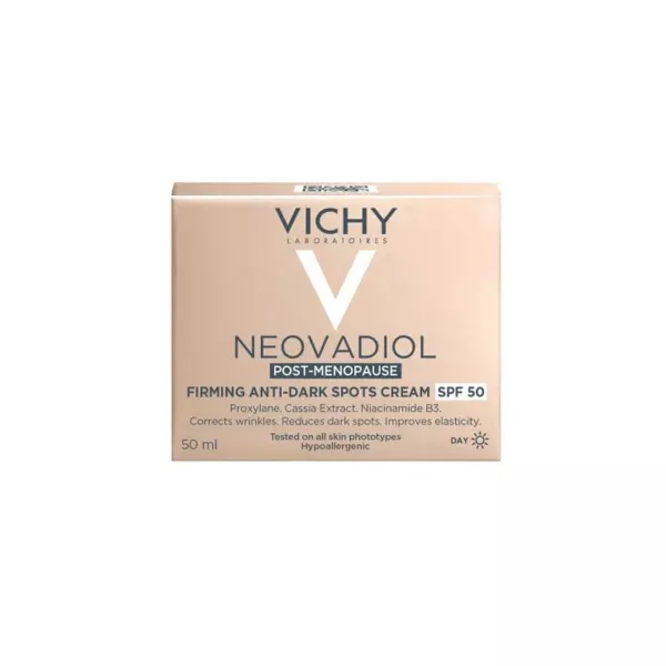 Crema de zi fermitate si anti-pete Neovadiol Post-Menopause SPF50, 50 ml, Vichy
