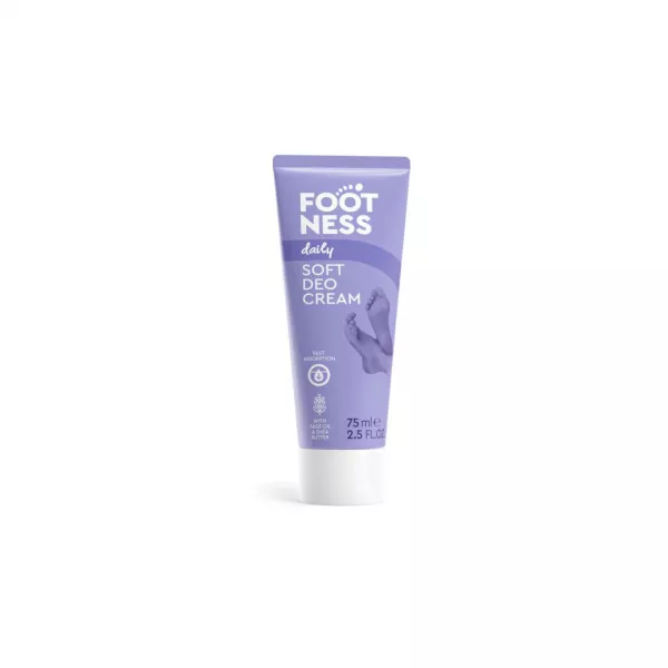 Crema delicata pentru picioare 3 in 1 Soft Deo Cream , 75 ml, Footness
