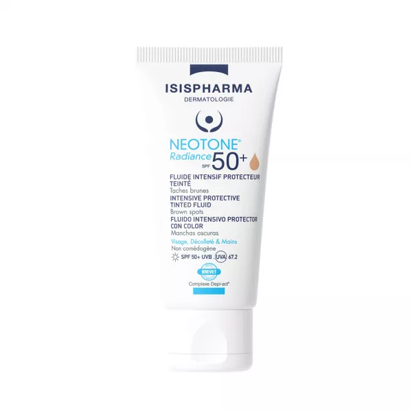Crema depigmentanta nuantatoare SPF50+ Medium Neotone Radiance, 30 ml, Isispharm