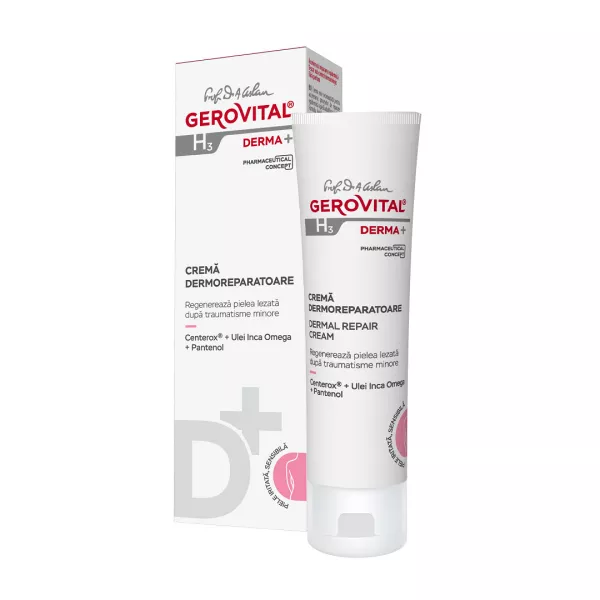 Crema dermoreparatoare H3 Derma+, 50 ml, Gerovital
