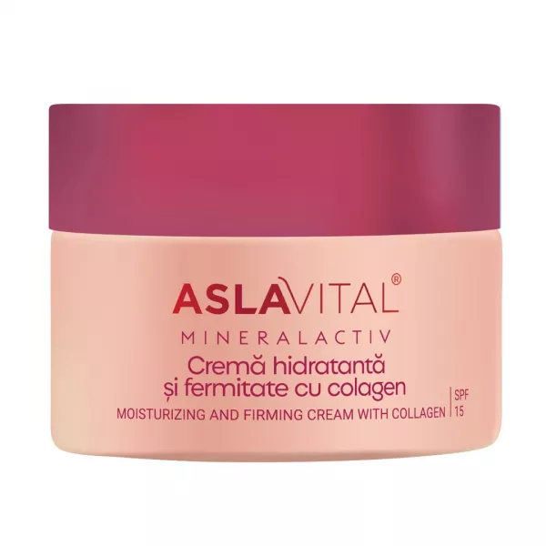 Crema hidratanta cu colagen pentru fermitate Mineralactiv, 50 ml, Aslavital