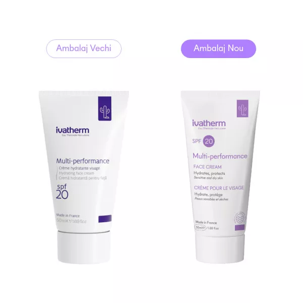 Crema hidratanta pentru fata SPF 20 Multi-Performance, 50 ml, Ivatherm