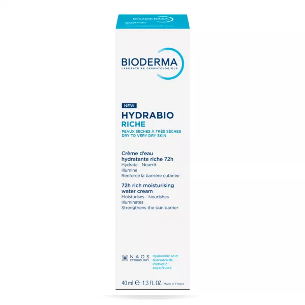 Crema intens hidratanta pe baza de apa Hydrabio Riche, 40 ml, Bioderma