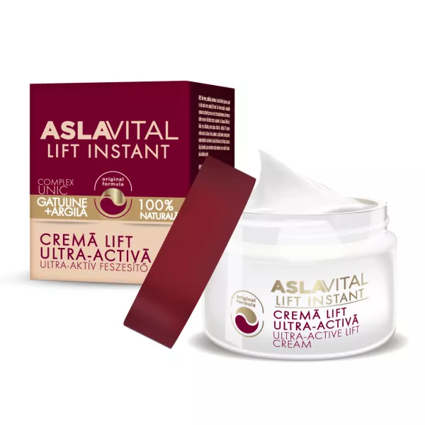 Crema lift ultra-activa pentru toate tipurile de ten Aslavital, 50 ml, Farmec