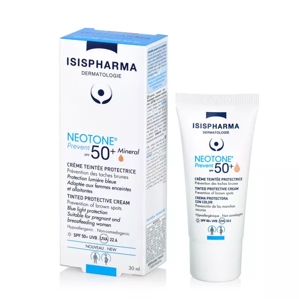 Crema nuantatoare preotectoare cu SPF50+ Neotone Prevent, 30 ml, Isispharma