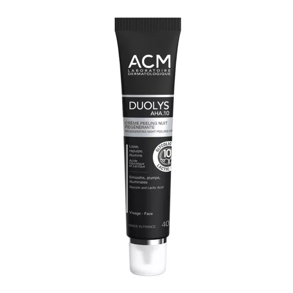 Crema peeling regeneratoare de noapte Duolys AHA.10, 40 ml, Acm