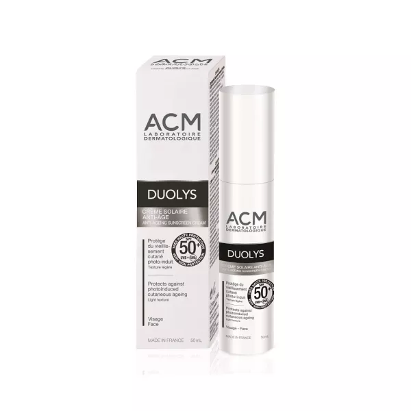 Crema pentru protectie solara anti-imbatranire SPF 50+ Duolys, 50 ml, Acm